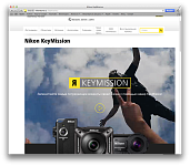 Посадочная страница для новой экшн-камеры  Nikon KeyMission